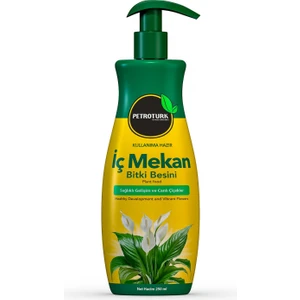 Kullanıma Hazır İç Mekan Sıvı Bitki Besini - Sağlıklı Büyüme ve Canlı Yapraklar İçin Besleyici Bitki Besini Çiçekleri Koruyan Formül 250 ml