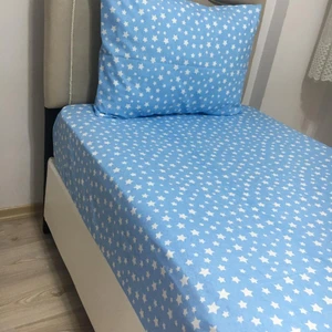 Mert Collection Çarşı Tek Kişilik Ara Beden Lastikli Çarşaf Takımı 120X200 Yıldız Desen