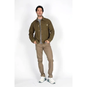 Lee Cooper Veron Erkek Dokuma Ceket Haki