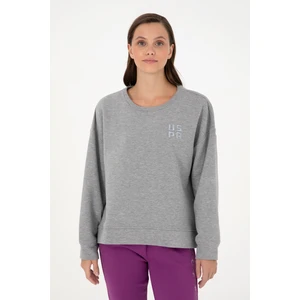 U.S. Polo Assn. Kadın Gri Melanj Sweatshirt 50296919-VR086