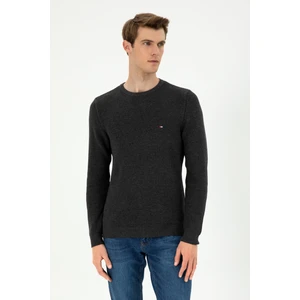 U.S. Polo Assn. Erkek Antrasit Melanj Kazak /Triko 50298282-VR081