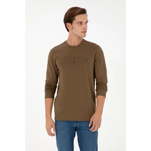 U.S. Polo Assn. Erkek Haki Sweatshirt 50289058-VR027