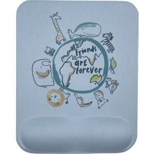 Bilek Destekli Memory Foam Kaymaz Taban Mouse Pad MSP-009 Desenli 2