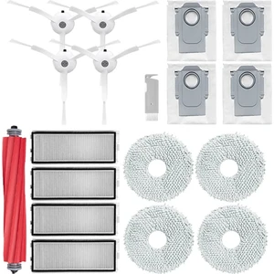 Roborock Qrevo Pro / Qrevo Maxv / Qrevo S P10 Pro Robot Süpürge Fırça Filtre Paspas Toz Torbası Yedek Parçaları (Yurt Dışından)