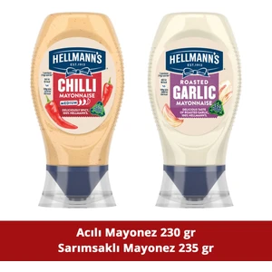 Sarımsaklı Mayonez 235 gr + Acılı Mayonez 230 gr
