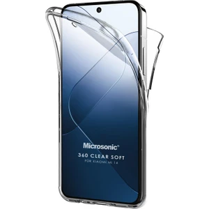 Xiaomi Mi 14 Pro Kılıf 6 Tarafı Tam Full Koruma 360 Clear Soft Şeffaf