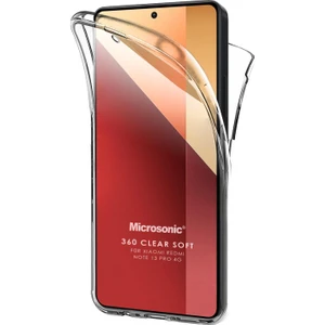 Xiaomi Redmi Note 13 Pro 4g Kılıf 6 Tarafı Tam Full Koruma 360 Clear Soft Şeffaf