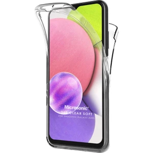 Samsung Galaxy A05 Kılıf 6 Tarafı Tam Full Koruma 360 Clear Soft Şeffaf