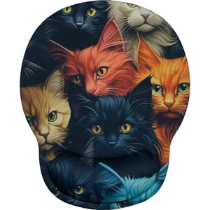 Bilek Destekli Memory Foam Kaymaz Taban Mouse Pad MSP-014 Desenli 5