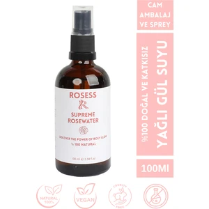 Gül Suyu Yağı Alınmamış Aydınlatıcı Arındırıcı Tonik %100 Doğal Ve Saf 100Ml