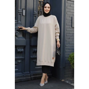 Bej Tesettür Tunik 30645BEJ