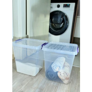 15 Litre Plastik Kilitli Kapaklı Dikey Derin Saklama Düzenleme ve Depolama Kutusu