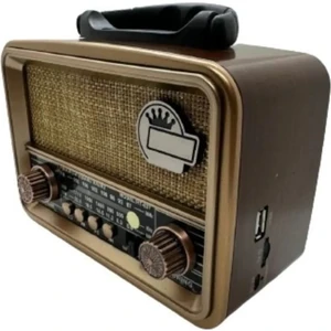RT-827 Orta Boy Güneş Enerjili Bluetooth, Nostalji , Fm/am/sw 3 Band Radyo ,usb, Sd ,aux Mp3 Player