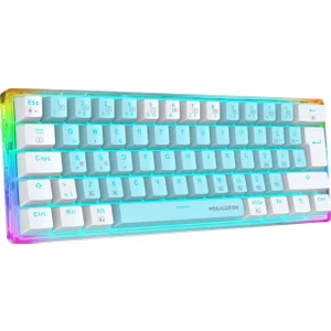 Mx-1 Mekanik Klavye Rgb Red Switch Türkçe Q Oyuncu Klavyesi Beyaz Mini Klavye Kablolu