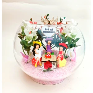 ZZ Garden Teraryum Iyi Ki Doğdun Canım Arkadaşımız Doğum Günü Akvaryum Fanus Hb