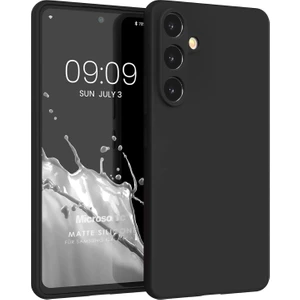 Matte Silicone Samsung Galaxy S25 Kılıf Siyah