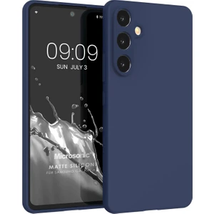 Matte Silicone Samsung Galaxy S24 Fe Kılıf Lacivert