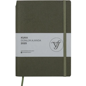 Victoria's Journals Kuka 2025 Günlük Ajanda A5 14 x 21 cm Esnek Kapak Ivory 80 gr