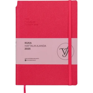 Victoria's Journals Kuka 2025 Haftalık Ajanda A5 (14X21CM) Esnek Kapak Ivory 80GR.