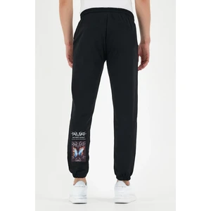 Siyah   Paça Lastikli  Yazlık Eşofman Altı