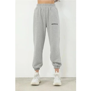 Broklyn Kadın Siyah Yüksek Belli Jogger Eşofman Altı