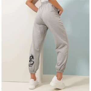 Dragon Arka Bacak Baskılı Eşofman Altı