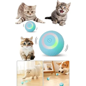 Kedi Oyuncağı Hareketli Titreşimli ve Işıklı Kedi Köpek Şarjlı Oyun Topu