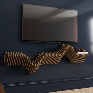 Barida Lumion Modern Duvar Rafı Tv Ünitesi,ahşap Raf Özel Tasarım,lüks Modern Dekorasyon
