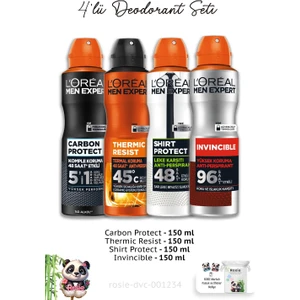 Loreal Paris Men 4'lü Deodorant Seti ve Rosıe