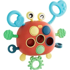 Tuto Baby Yengeç Şekilli Montessori Duyusal Gözlem Beceri Geliştirme Eğitici Oyuncağı