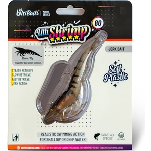 Ulti Baits Ultishrimp 80 Silikon Karides, Silikon Yem, doğal renk ub-c01