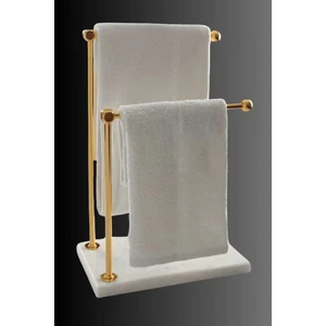 Mermer Ayaklı Metal Banyo El Havluluk Kağıt Havluluk Standı