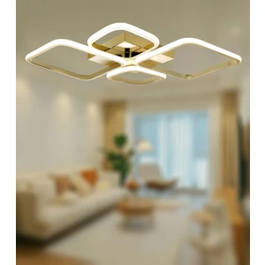 TT Aydınlatma TT050-SR Tt Aydınlatma Baklava Desen Sarı Kaplama 4 Lü LED Avize
