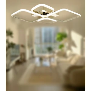 TT Aydınlatma TT050-FSR Tt Aydınlatma Baklava Desen Fransız Sarı Kaplama 4 Lü LED Avize