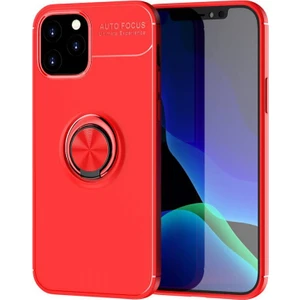 Apple iPhone 12 Pro Max Kılıf Yatay ve Dikey Stand Özellikli Içi Petekli Yüzüklü Silikon Range Kapak