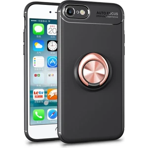 Apple iPhone 7 Kılıf Yatay ve Dikey Stand Özellikli Içi Petekli Yüzüklü Silikon Range Kapak