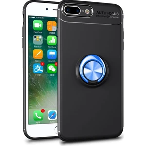 Apple iPhone 7 Plus Kılıf Yatay ve Dikey Stand Özellikli Içi Petekli Yüzüklü Silikon Range Kapak
