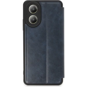Oppo A38 Lite Kılıf Yatay Standlı Kartlıklı Içi Silikon Dışı Deri Kapaklı Flip Cover Kapak