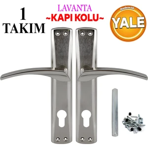 Lavanta Yale Kapı Kolu Nikel Inox Dış Kapı Kolu Aynalı Sağa Sola Uygun Ön Arka Dış Kapısı 1 Takım