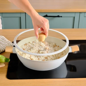 Swiss Crystal Almond Cream Indüksiyon Tabanlı Karnıyarık Tencere 26 cm