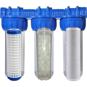 Bina Girişi Su Arıtma 3 Lü Filtre Seti - Daire Girişi Su Filtresi