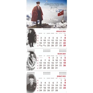 Halk Kitabevi 2025 Atatürk Gemici Duvar Takvimi - Sakarya