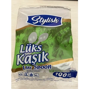 Plastik Lüks Kaşık 100 Adet