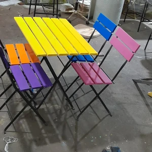Metal Katlanır Masa Sandalye