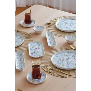Harmony Altın Yaldızlı 32 Parça 6 Kişilik Seramik Kahvaltı Takımı