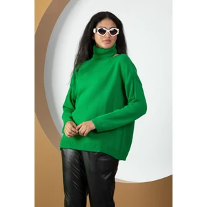Kadın Balıkçı Yaka Triko Bluz 077