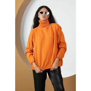 Kadın Balıkçı Yaka Triko Bluz 077