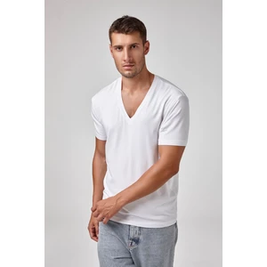 Erkek Kısa Kollu Derin V  Yaka T-Shirt