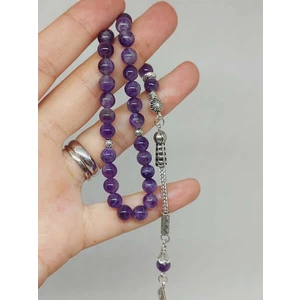 Yaşam Tohumu Ametist Taşı Tesbih 33LÜK 6mm (1258)