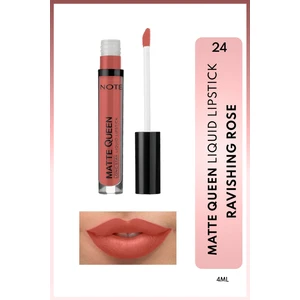Matte Queen Lipstick Kalıcı Mat Likit Ruj - 24 Ravishing Rose - Nude